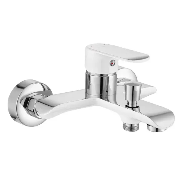 Baterie cada - dus Rea Bloom monocomanda alb - crom cu set de dus [4]