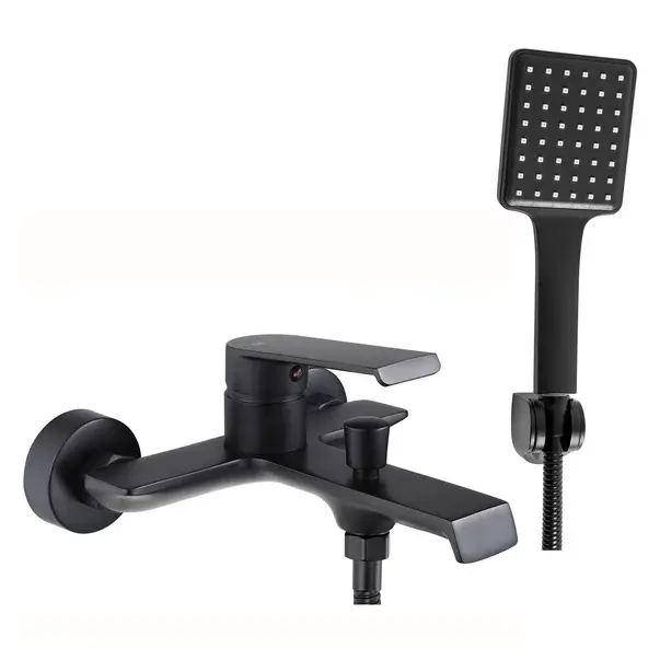 Baterie cada - dus Rea Hass monocomanda negru cu set de dus [1]
