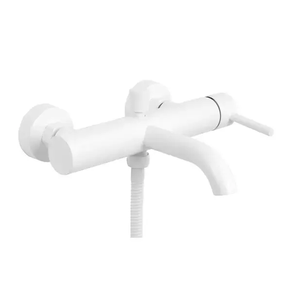 Baterie cada - dus Rea Lungo alb mat cu set de dus [4]