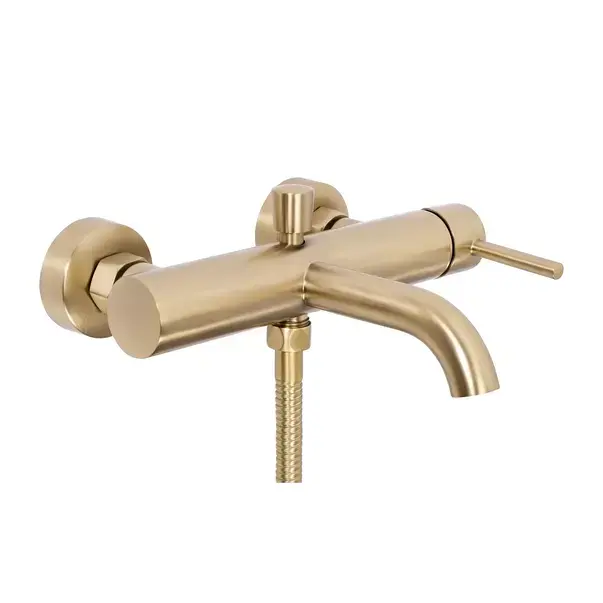 Baterie cada - dus Rea Lungo auriu periat cu set de dus [3]