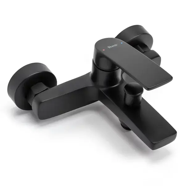 Baterie cada - dus Rea Luppo negru cu set de dus [4]