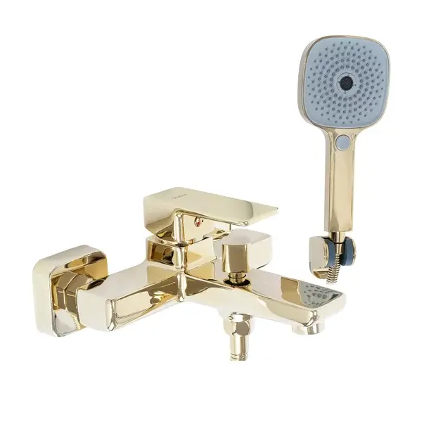 Baterie cada - dus Rea Orix monocomanda auriu cu set de dus [1]