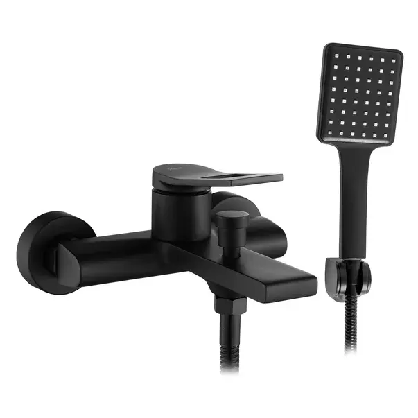 Baterie cada - dus Rea Soul monocomanda negru cu set de dus [1]