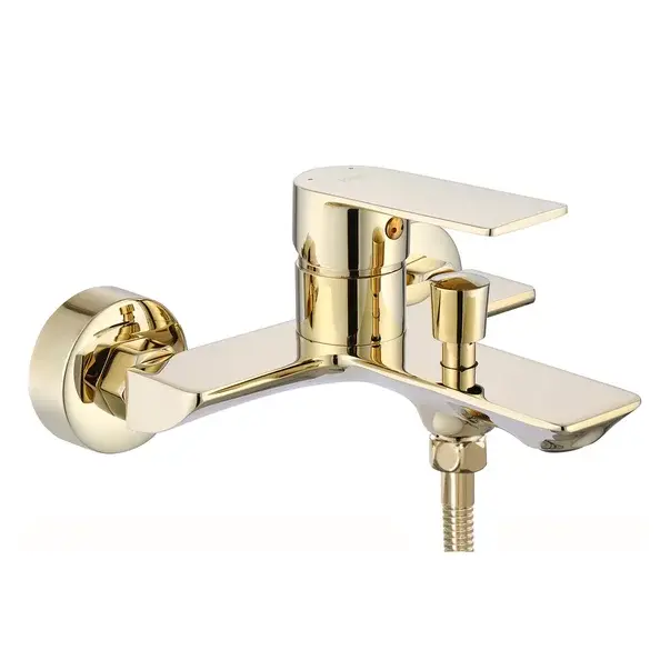 Baterie cada - dus Rea Urban monocomanda auriu cu set de dus [6]