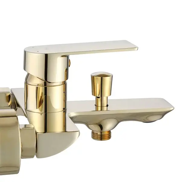 Baterie cada - dus Rea Urban monocomanda auriu cu set de dus [3]