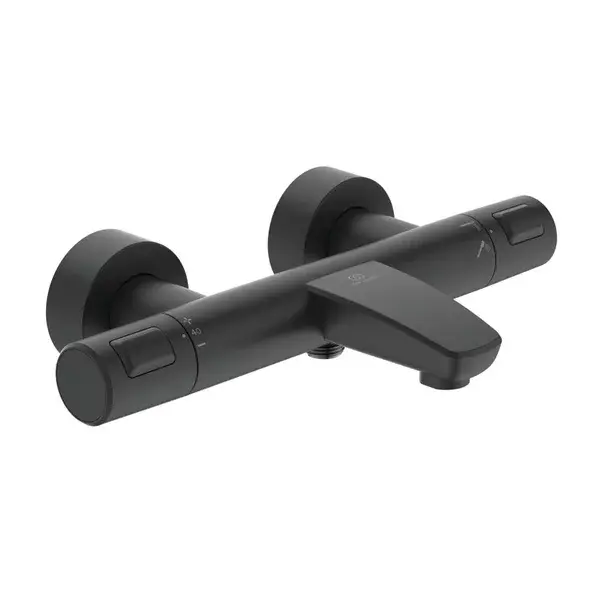 Baterie cada - dus termostatata Ideal Standard Ceratherm T25 negru mat [1]