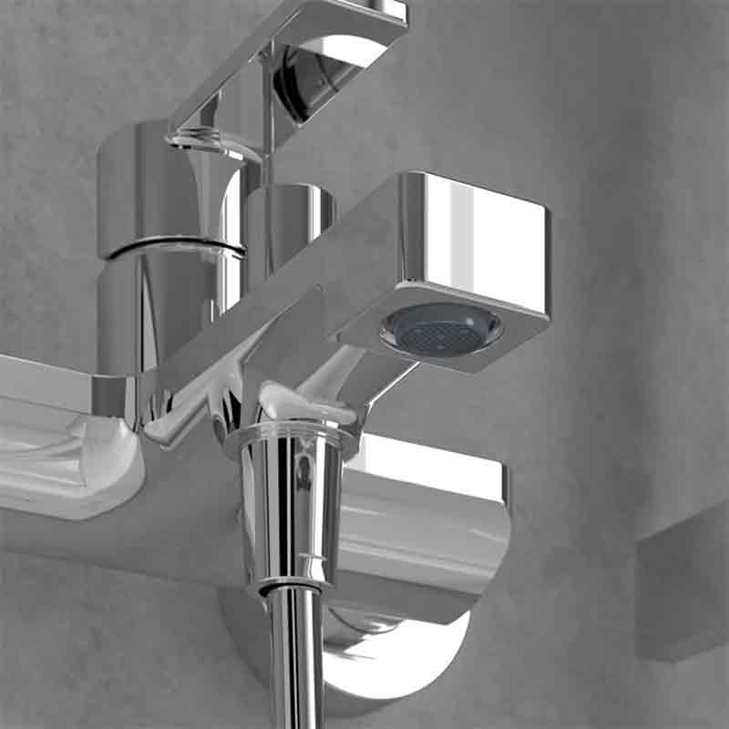 Baterie cada-dus Villeroy&Boch, Architectura, cu montaj pe perete, crom [6]