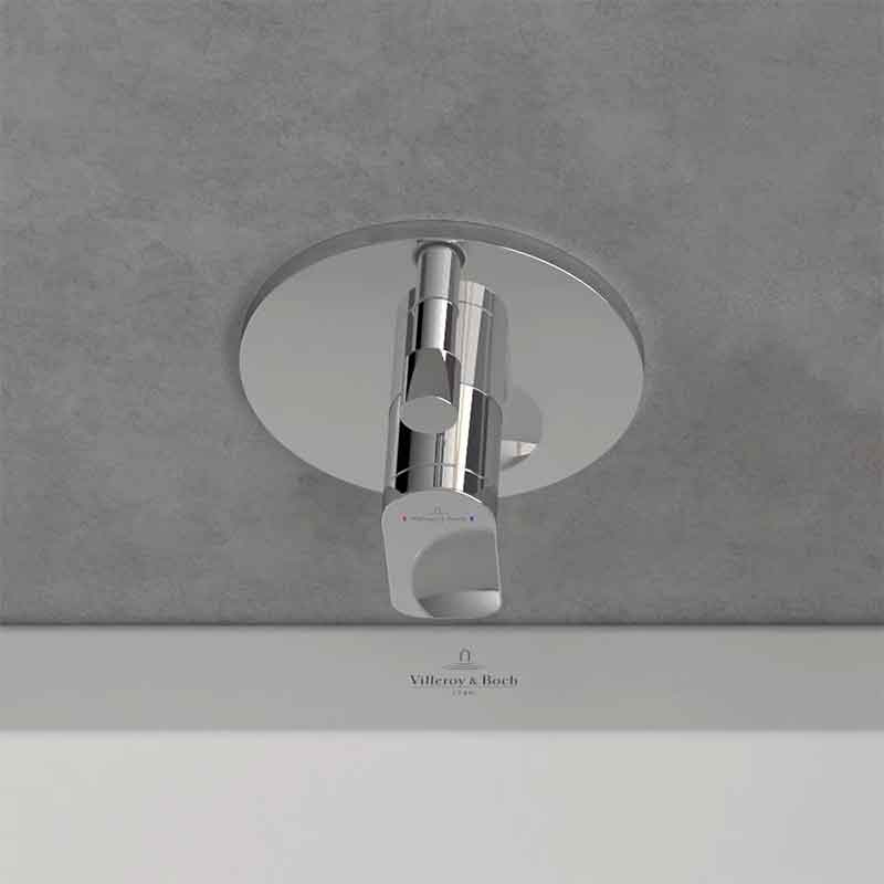 Baterie cadă-duș Villeroy&Boch, O.Novo, montaj încastrat, parte vizibilă, crom [5]