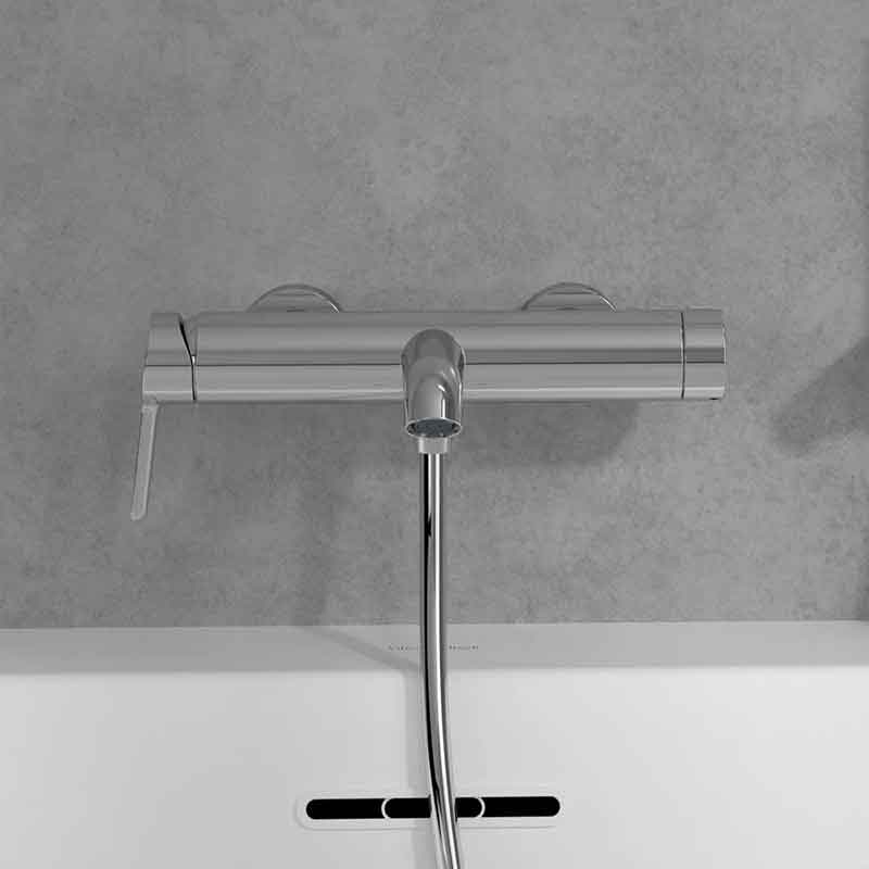 Baterie cadă-duș Villeroy&Boch, Skyla, cu montaj pe perete, crom [6]