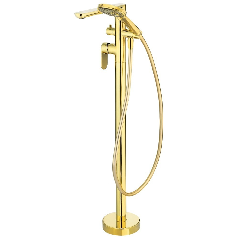 Baterie cada freestanding Deante Alpinia auriu [1]