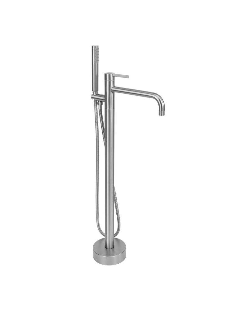 Baterie de podea Rea Foster Nickel Periat 870 mm pipa 235 mm inox alama PVD [10]