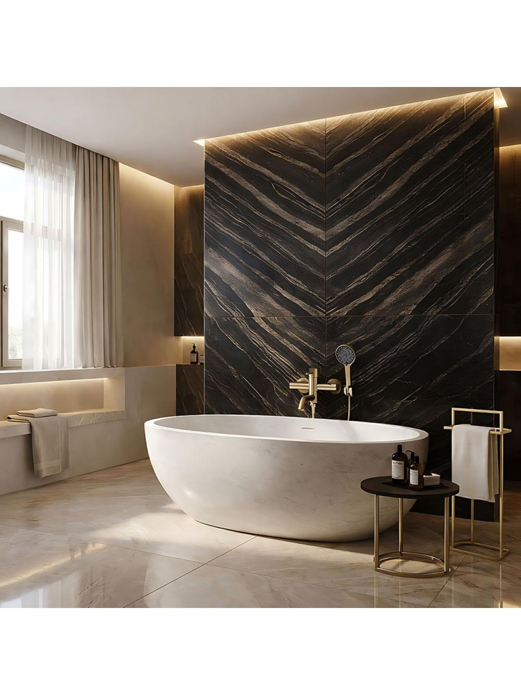 Baterie cada Rea Lungo Stripe auriu periat  [6]