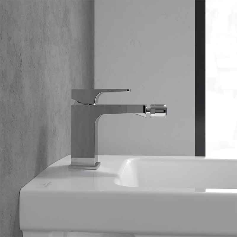 Baterie de bideu Villeroy & Boch, Architectura Square, crom [4]