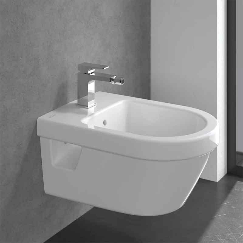 Baterie de bideu Villeroy & Boch, Architectura Square, crom [8]