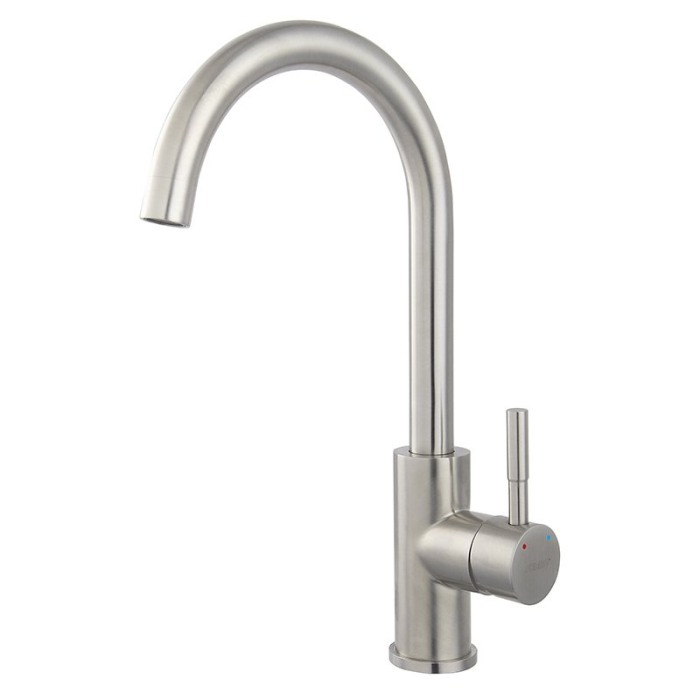 Baterie de bucatarie, Ferro, Camira, cu pipa inalta, inox [1]