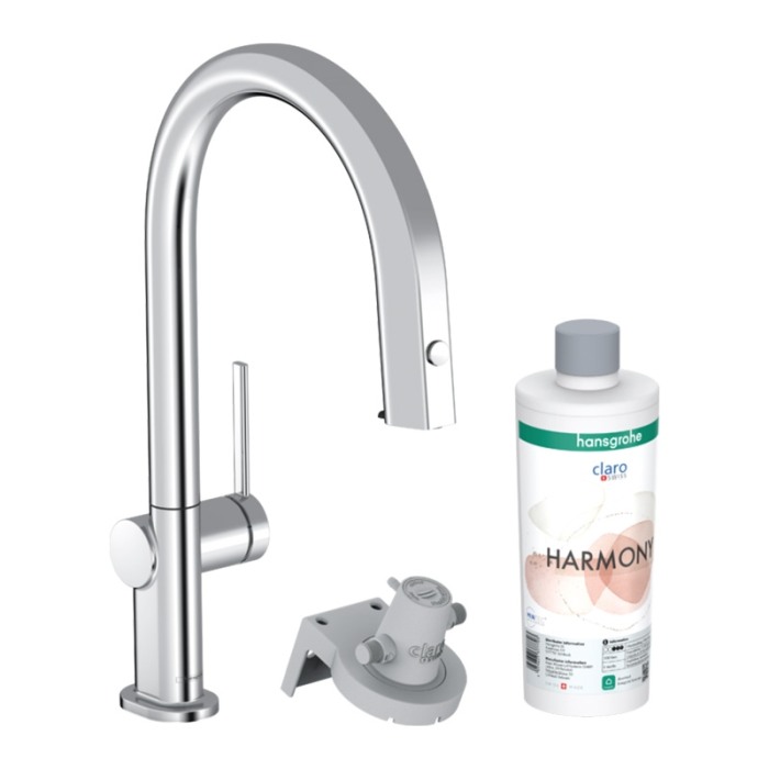 Baterie de bucatarie, Hansgrohe, Aqittura M91 210, sBox, pipa extractibila, crom [1]