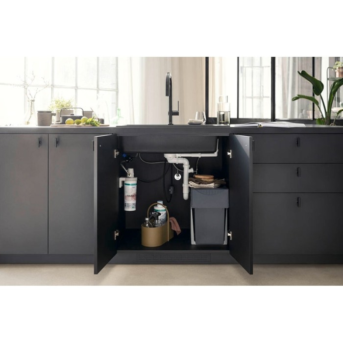 Baterie de bucatarie, Hansgrohe, Aqittura M91 210, sBox, pipa extractibila, crom [7]