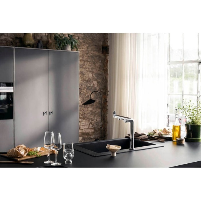 Baterie de bucatarie, Hansgrohe, Aqittura M91 FilterSystem 240, 1 jet, crom [4]