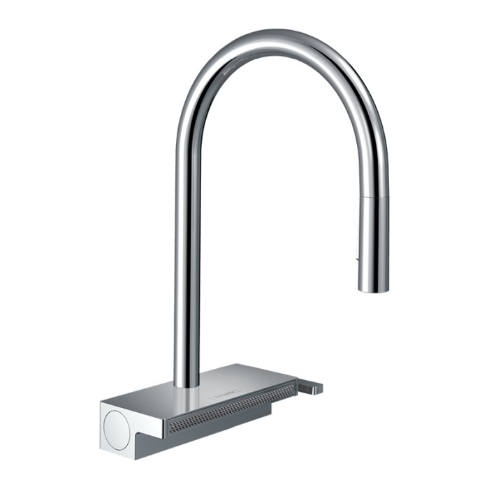 Baterie de bucatarie, Hansgrohe, Aquno Select M81 170, 3 jeturi, sBox, crom [1]