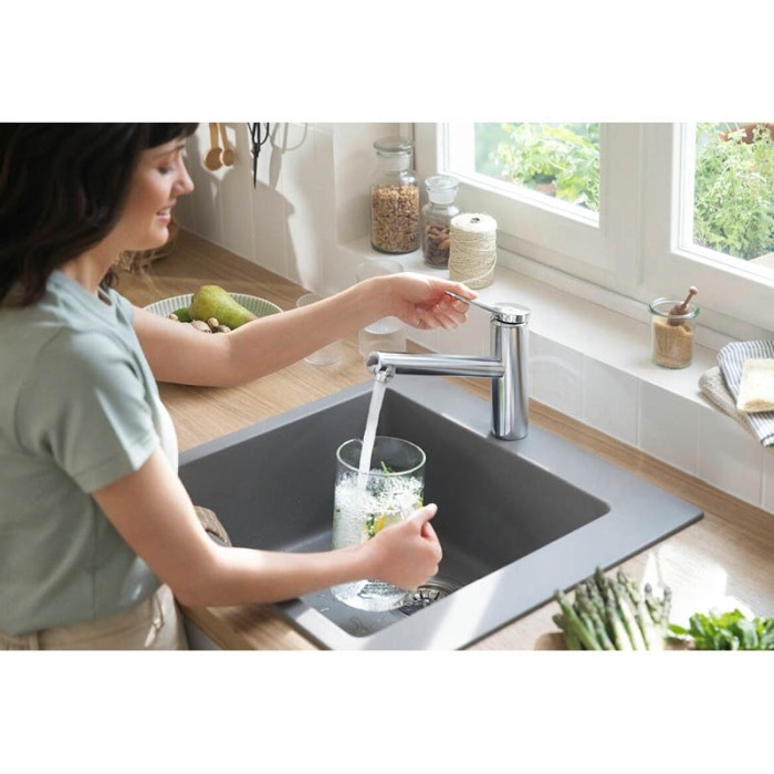 Baterie de bucatarie, Hansgrohe, Aquno Select M81 250, 2jet, sBox, negru mat [6]