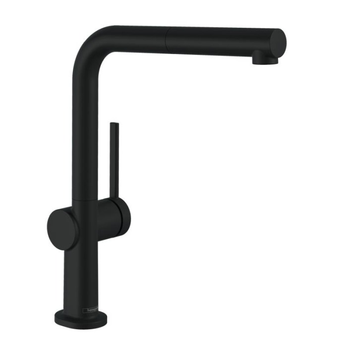 Baterie de bucatarie monocomanda cu pipa extractabila, sBox, Hansgrohe, Talis M54 270, negru mat [1]