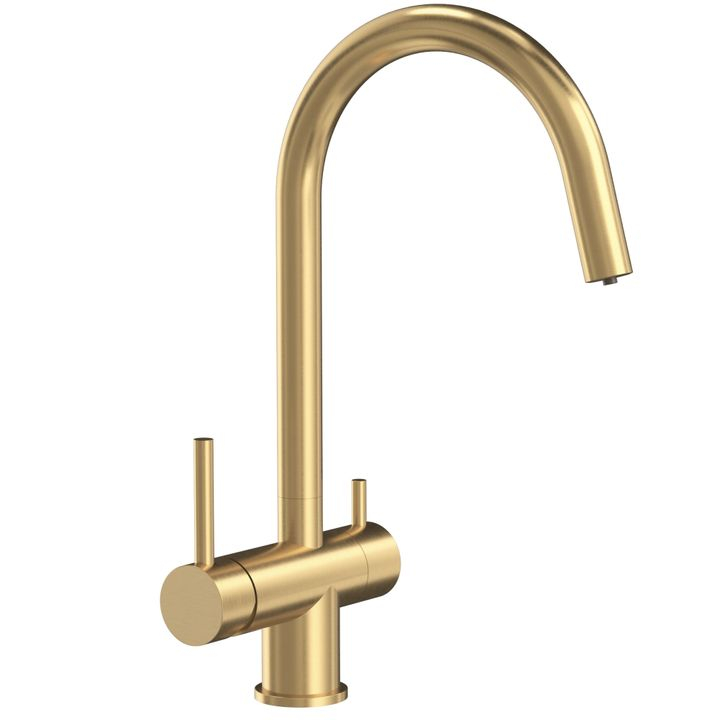 Baterie de bucătărie REA Caren auriu periat [1]