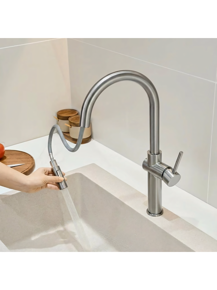 Baterie de bucătărie Rea Fresh High crom periat [4]