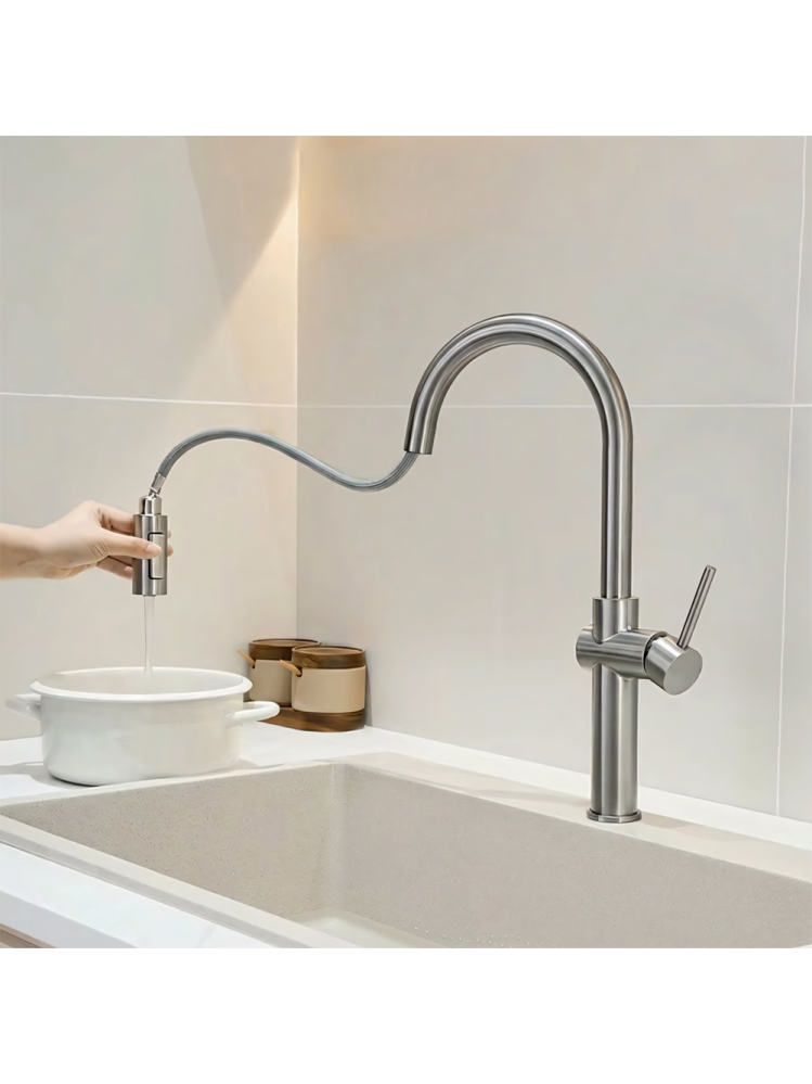 Baterie de bucătărie Rea Fresh High crom periat [5]