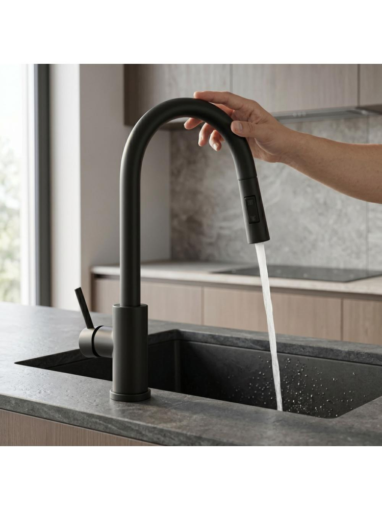 Baterie de bucătărie Rea Fresh Touch negru [2]