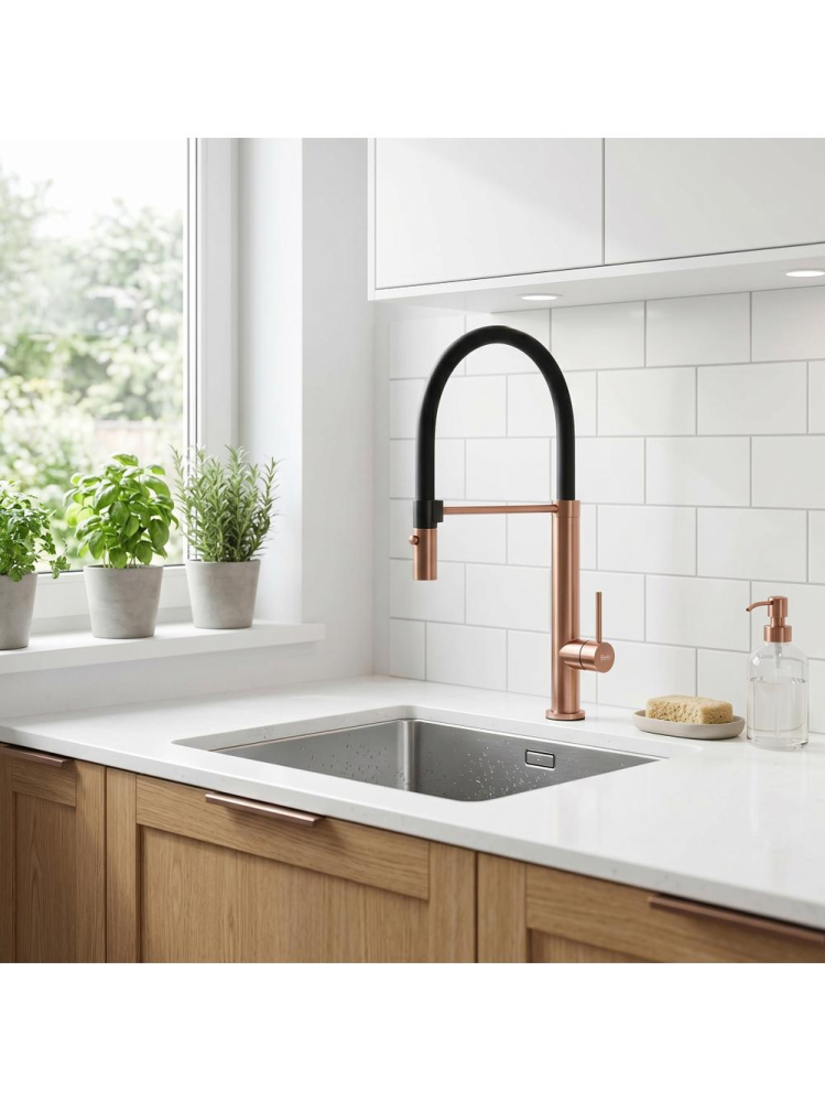 Baterie de bucătărie Rea Viera Auriu cupru periat [4]