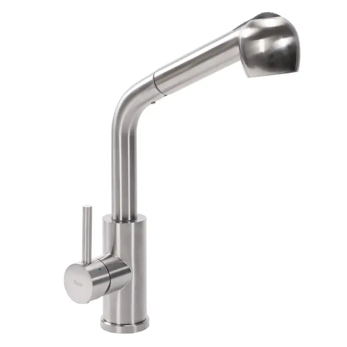 Baterie de bucătărie Troy Otel periat, Rea [6]