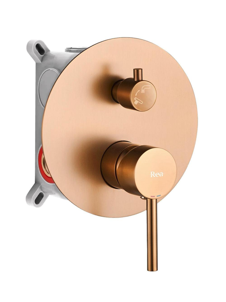 Baterie de cadă Rea Lungo cupru periat + Box [3]