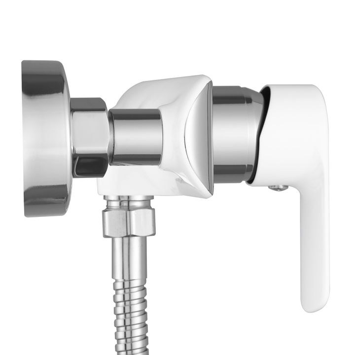 Baterie de duș REA Bloom alb crom [5]