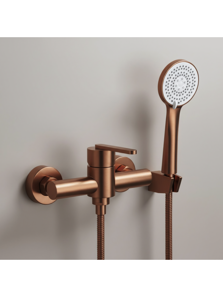 Baterie de duș REA Ontario cupru periat [2]