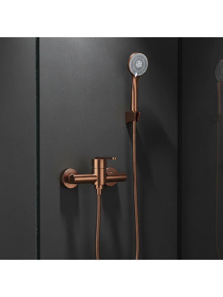 Baterie de duș REA Ontario cupru periat [3]