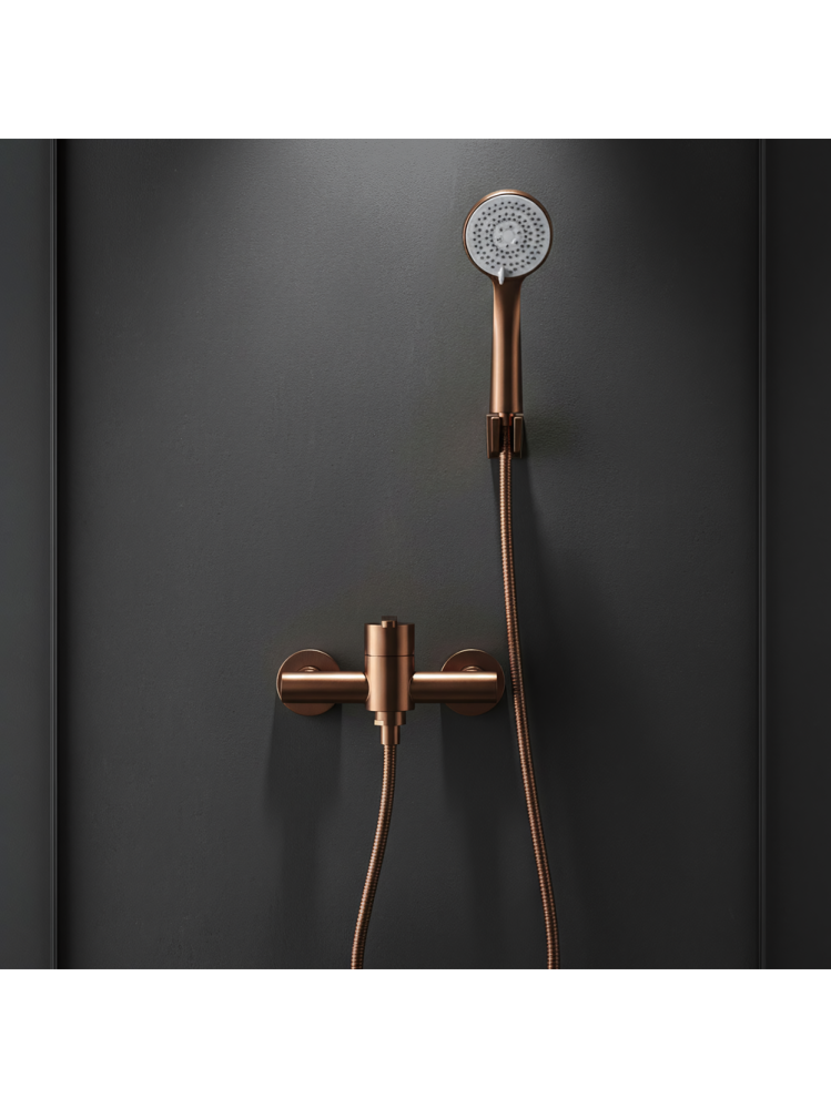 Baterie de duș REA Ontario cupru periat [4]