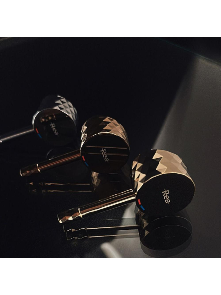 Baterie de lavoar incastrata Rea Lungo Diamond auriu + BOX [5]