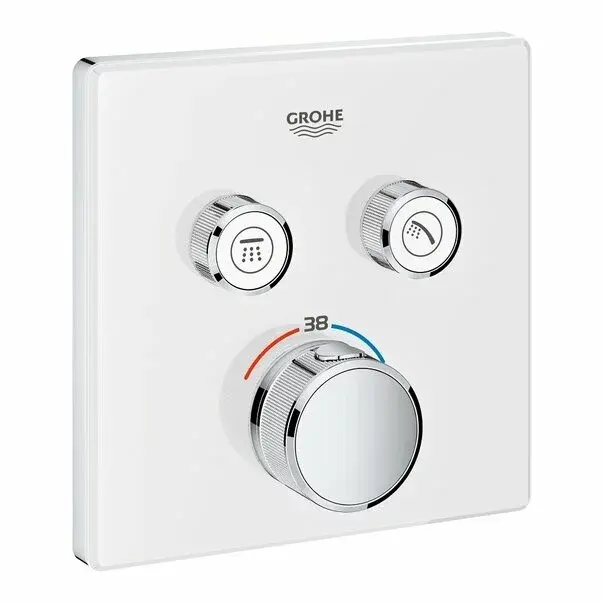 Baterie dus alba Grohe Grohtherm SmartControl patrata termostatica [1]