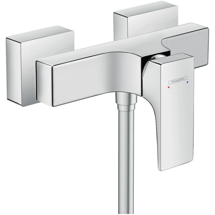 Baterie dus cu montaj pe perete, Hansgrohe, Metropol, crom [1]