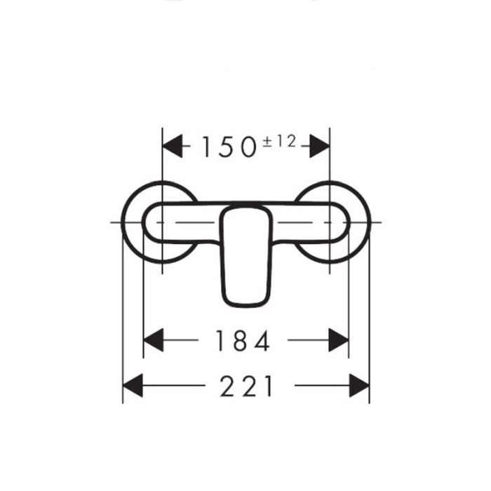 Baterie dus Hansgrohe, Logis, crom [2]