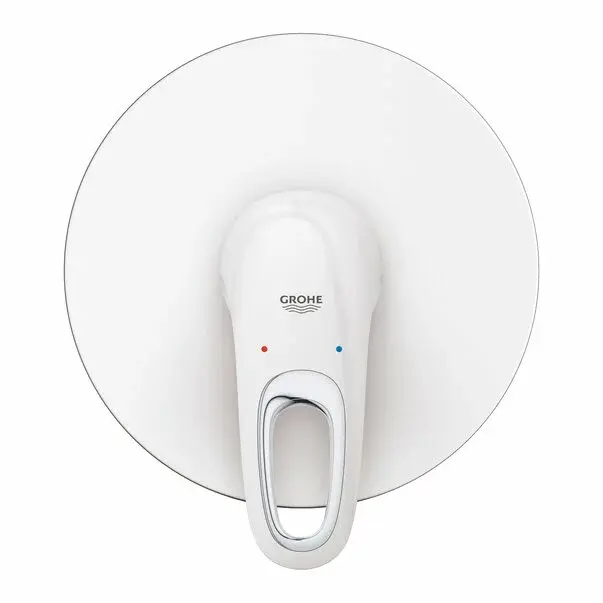 Baterie dus incastrata Grohe Eurostyle alb lucios [2]