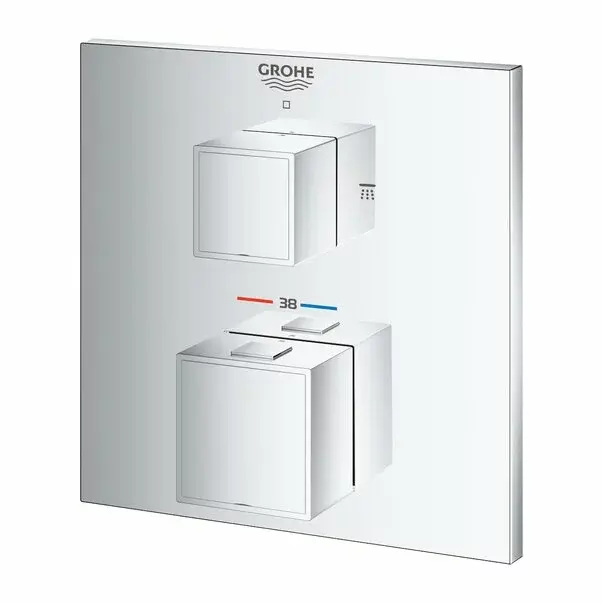 Baterie dus incastrata Grohtherm Cube cu doua iesiri termostatata [4]