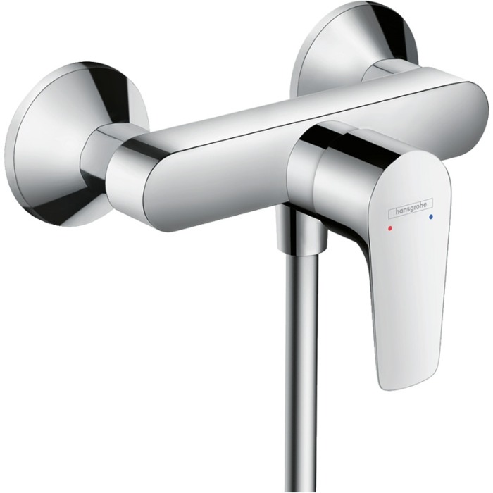 Baterie dus montaj pe perete, Hansgrohe, Talis E, Crom [1]
