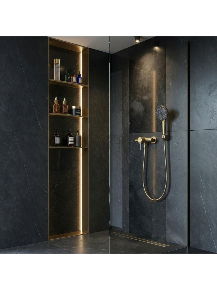 Baterie dus REA Lungo Stripe auriu periat  [4]