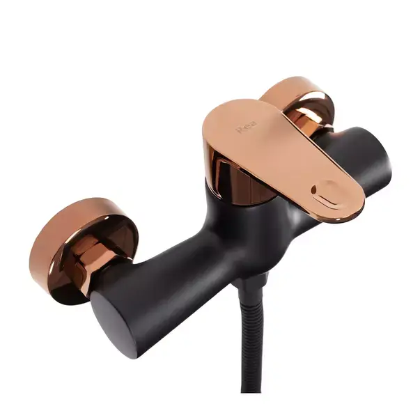 Baterie dus Rea Mild negru - Rose Gold cu set de dus [2]