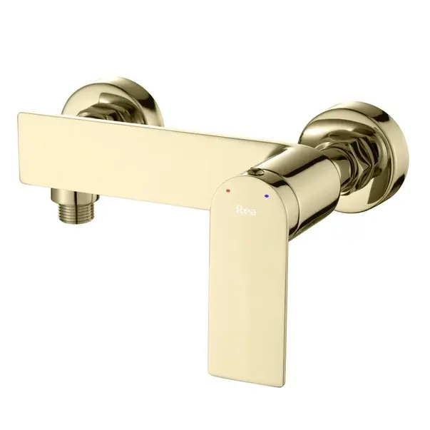 Baterie dus Rea Storm monocomanda auriu lucios cu set de dus [4]