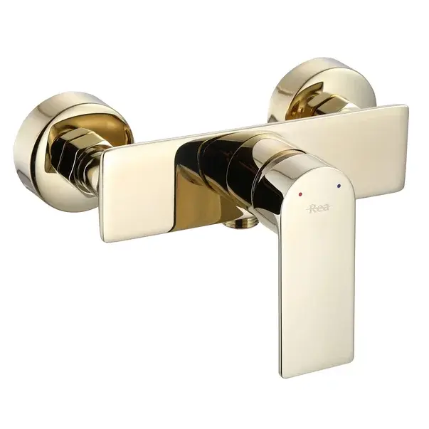 Baterie dus Rea Urban monocomanda auriu lucios cu set de dus [3]