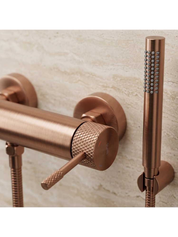 Baterie pentru cada REA Venti Cupru Periat montaj perete 150 mm PVD [6]