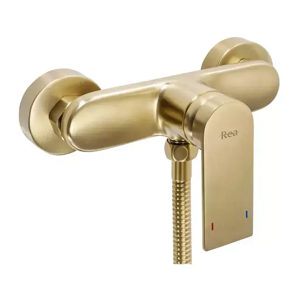 Baterie dus Rea Verso monocomanda auriu periat cu set de dus [3]