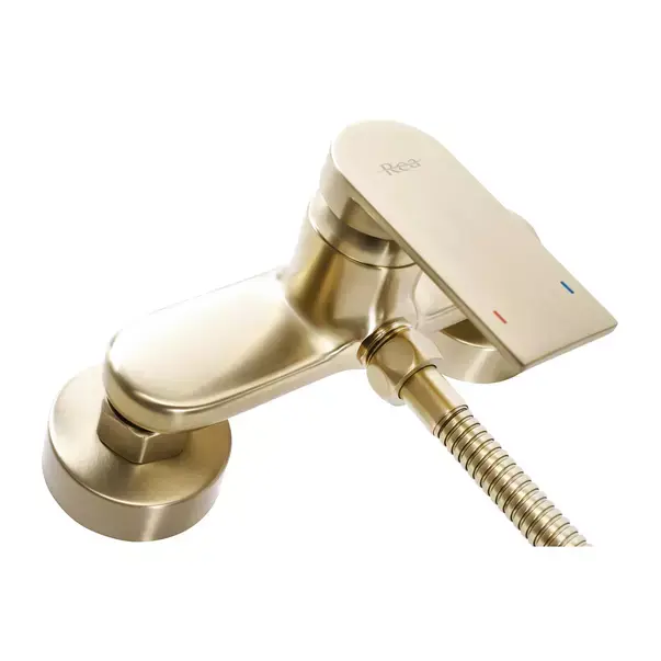 Baterie dus Rea Verso monocomanda auriu periat cu set de dus [4]